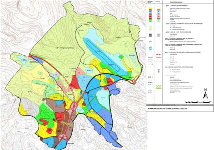 Figur 9: Kommunedelplan for Åsane sentrale deler Kommunedelplan Åsane sentrale deler Kommunedelplanen for Åsane sentrale deler ble endelig stadfestet i 2008.