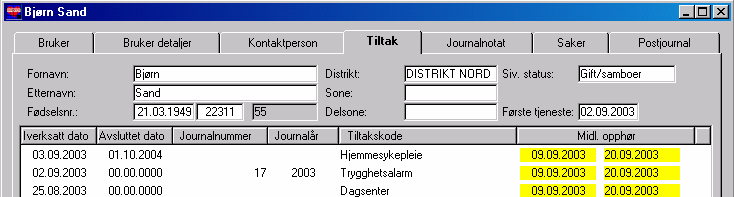 13.0 Midlertidig opphold Dersom en bruker i en periode skal ha opphold fra en tjeneste, for eksempel ved korttidsopphold i sykehjem, finnes det to rutiner i Unique PROFIL for å gjøre de