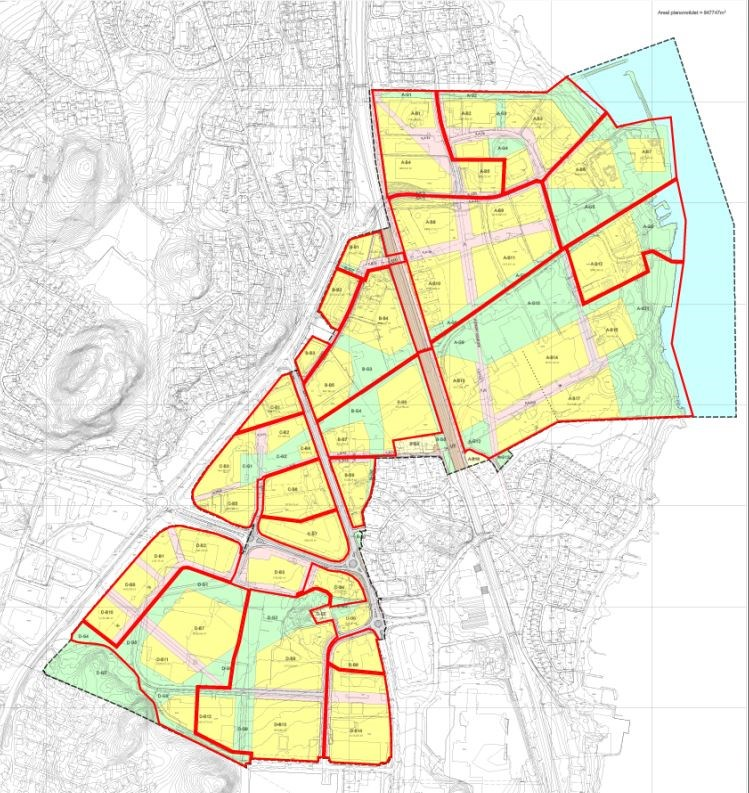 For å sikre best mulig oppfølging av områdeplanen legges det opp til planområdene for ulike detaljplaner tar