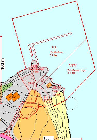 4. Beskrivelse av planområdet, eksisterende forhold Området ligger på et område hvor det har vært et gammelt bryggeanlegg og anløpssted for båttrafikk.