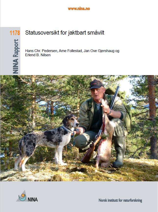 NINA Rapport 1178 Oppdrag fra Miljødirektoratet og brukes som faktagrunnlag for ny jakttidshøring Omhandler alt jaktbart småvilt, totalt 53 arter 16 pattedyrarter (9 fremmede) Rådyr er ikke tatt med