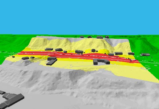 Vedlegg 4 Soknes Leir 72022-00 Planforslag alternativ 2 Støy fra Dovrebanen Togmeter (D/K/N): B73: 370/104/1 (91 km/t) EL18: 194/184/314 (91 km/t) El-gods: 911/934/1456 (82 km/t)