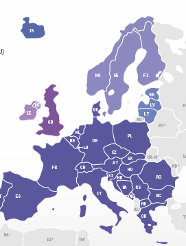 Elektrisk energi - produksjon i Europa 2012-2014 Source: Entsoe European Electricity System Data 2014 Status el-produksjon i Europa ved start 2015 Fossile brensel: Kjernekaft Fornybar kraft: