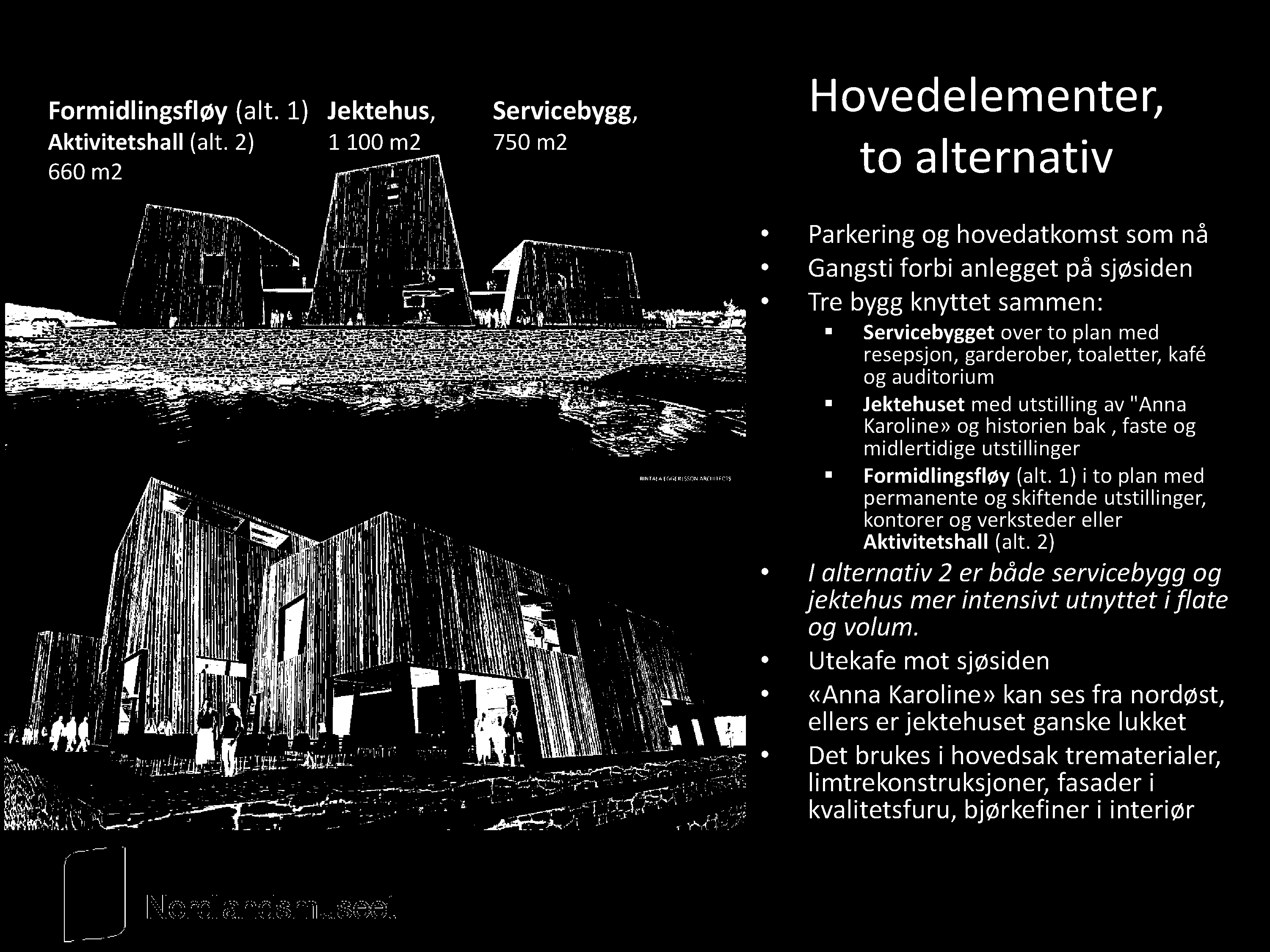 Formidlingsfløy(alt. 1) Aktivitetshall (alt.