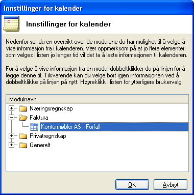 Avansert Under fanekortet Avansert kan du merke av for å ikke inkludere filene for Reiseregning/Kjørebok og Kurshistorikk/Verdipapir ved sikkerhetskopiering.