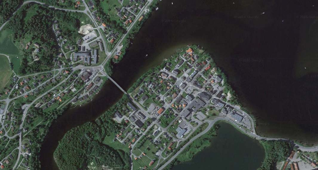Gatebruksplanens virkeområde omfatter hele Nesbakken halvøya med eksisterende gatestruktur med unntak av dagens E16.