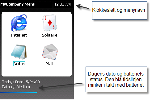 6. Veiledning for KioskMode klient 6.1. Hovedmenyen Under vises KioskMode hovedmenyen.