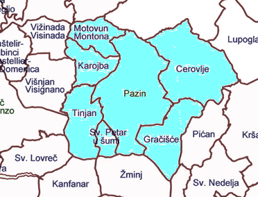 LAG 4.- Pazin Broj stanovnika 17.658 Polj. stanovništvo (% od ukupnog broja) 4,42 Gust.