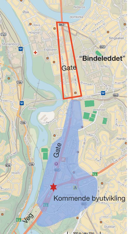 3. Design premisser Høytrafikkerte gater Holtermanns vei er og vil være en høytrafikkert gate. En høytraffikert gate er definert som en gate med ÅDT mer enn 15 000.