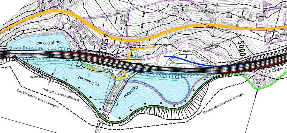 E6 Moelv Biri, kommunedelplan med KU for ny Mjøsbru 59 Adkomstveg mellom rv. 4 og riggarealet er sikret gjennom utkast til ny kommuneplan og i plankartet for denne kommunedelplanen.