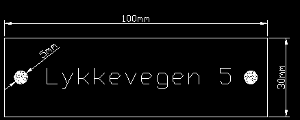 Kommunalteknisk Norm Figur 10 Avstikk i mellomring på hovednettet PVC-plate: Tykkelse ca- 1-2mm Lengde: 100mm Bredde: 30mm Hull ø5mm i hver ende av plate. Plate festes med plaststrips.