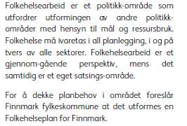 Folkehelse i «Regional planstrategi for