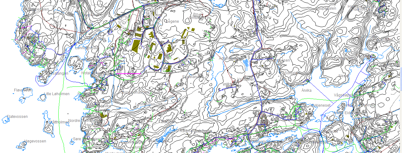 Side: 23 av 49 God overvannshåndtering i prosjektet, i form av skånsom arealbruk og løsninger basert på fordrøyning og lokal overvannshåndtering vil være gunstig.