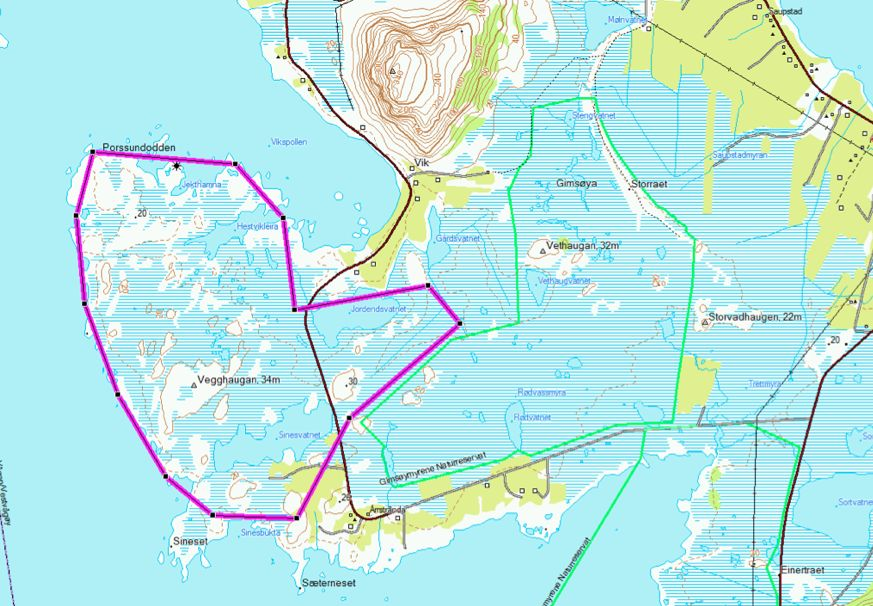 3 INFLUENSOMRÅDET Plassering av veier og andre installasjoner er foreløpig ikke klart, så i denne omgang gjøres det kun rede for ytre