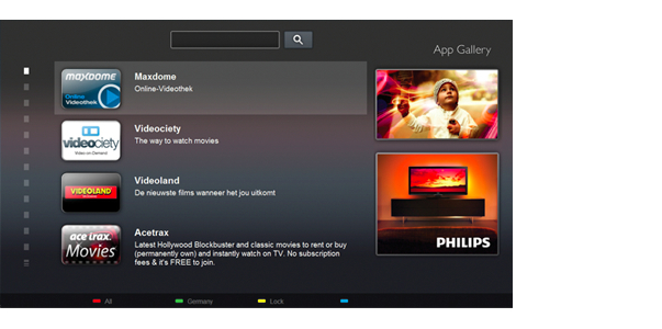 1 Omvisning 1.1 Smart TV Koble Philips Smart LED TV til Internett, og oppdag en ny TVverden. Du kan koble deg opp med kabel via ruteren eller trådløst med Wi-Fi.