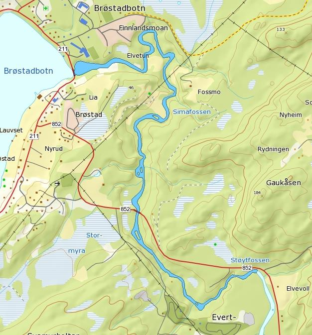 Måloppnåelse (%) Ferskvannsbiologen Rapport 217-1 4.1 Brøstadelva Elva ble undersøkt 27/9 og sikten var da 5 m, noe som ga god dekning og observasjonsevne med en drivteller (Ø.K.Hanssen).