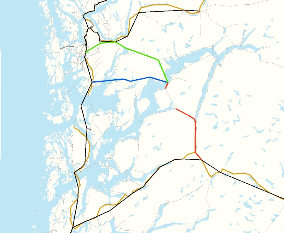 E16 Bergen Trengereid E39 Os Jondal Rv.