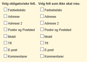 De valgte gruppene vises til høyre i prioritert rekkefølge. Grupper kan fjernes ved å klikke «Fjern» eller ta bort krysset for gruppen til venstre.