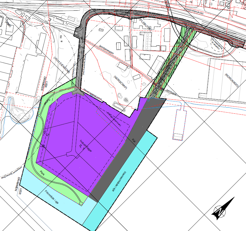 Figur 3-2: Utsnitt av kommuneplanens arealdel, Lier kommune Tidligere vedtatte regulerings- og bebyggelsesplaner med bestemmelser går ved motstrid foran kommuneplanens arealdel med bestemmelser.