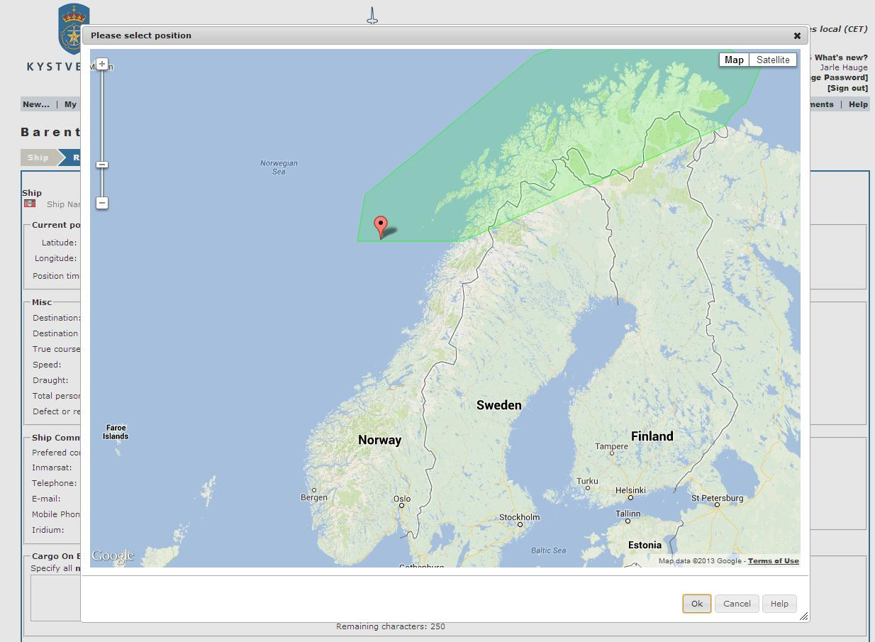 Barents skipsrapporteringssystem Nært samarbeid mellom Norge og Russland.