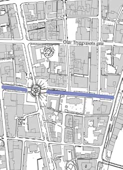 KONGENS GATE Når: 1995-1997 Karakter: Praktgate Arkitekt: Selberg arkitektkontor AS Kongens gate er en av byens paradegater med direkte tilknytting til torget.