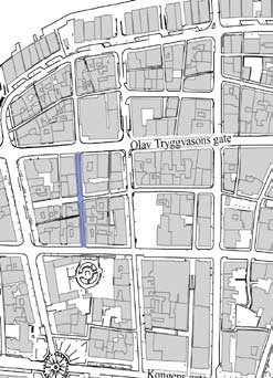 JOMFRUGATE Når: 2001 Karakter: Generell bygate Landskapsarkitekt: Asplan Viak Trondheim AS Gaten var tidligere åpen for biltrafikk, men ble ved opparbeidelsen omgjort til gågate.