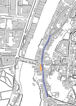 BAKKLANDET Når: 1995 Karakter: Hovedgate og Plassrom Arkitekt: Trondheim byteknikk Prosjektet bestod av opprustning av gateløp og plassrom.