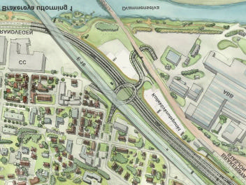 Vegsystem III: RV23 går i lang tunnel fra Dagslet til kryss med E18 ved Viker/Kjellstad (Viker ligger ved bunnen av Lierbakkene på E18).