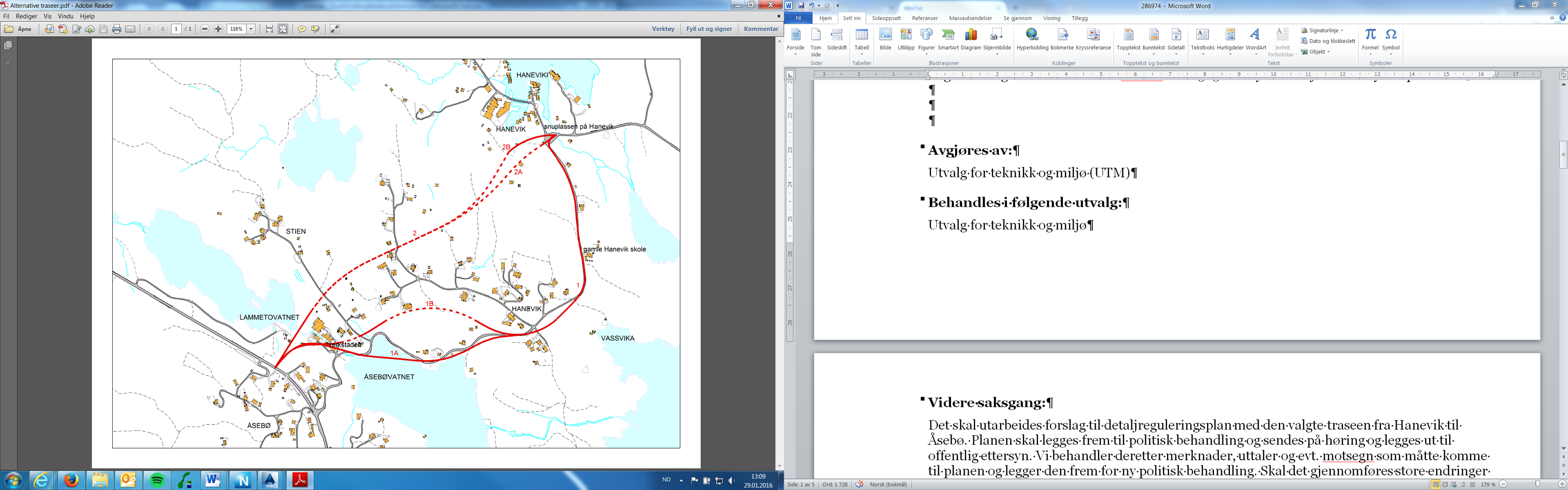 Alternativ 2B blir lagt i terrenget fra krysset til Skjelvik og ca. 150 meter vest. Derfra går vegen i tunnel og kommer ut ved «verkstaden» og slutter i nytt kryss til fv. 562.