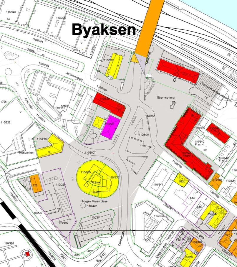 Torgeir Vraas plass Fra planbeskrivelsen til Kommuneplanens arealdel vedtatt 05.10.