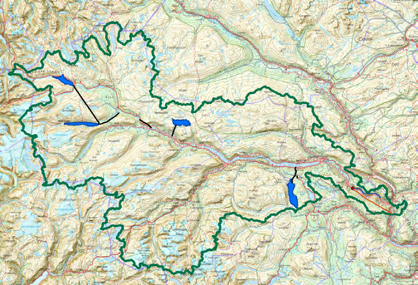 1 Innledning Nedre Otta utbyggingen omfatter nedre deler av Otta vassdraget, fra Eidefossen kraftverk ved Lalm til samløpet med Gudbrandsdalslågen, samt noen kilometer nedover denne.