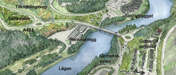 Ikke prissatte konsekvenser for A4-3 Nærmiljø og friluftsliv Vegalternativet vil gi stor trafikkavlastning i områdene nord og øst for Sellikdalen.