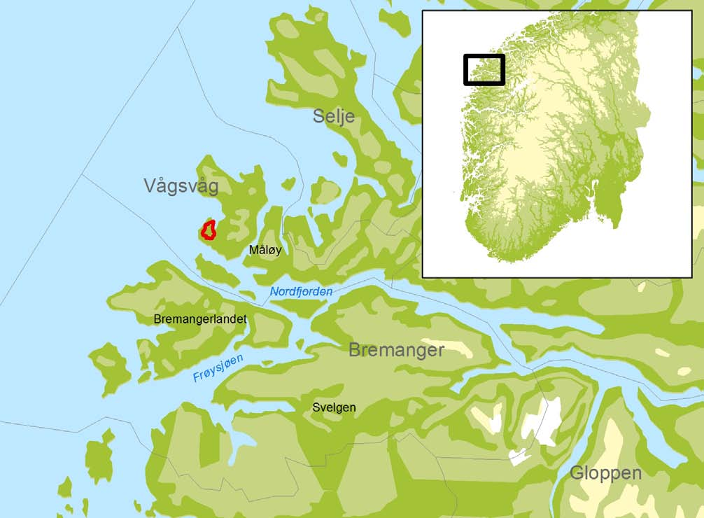 Vågsvåg vindkraftverk sett fra Veten. Avstand til nærmeste turbin er 2,8km.