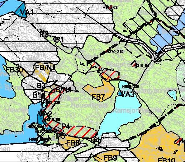 Foreslått utbyggingsområde nr FB7 Konsekvens for landskapskarakteren i berørt område Foreslått utbyggingsområde: FB7 fritidsbebyggelse Beskrivelse av utbyggingsområdene: Arealformål: