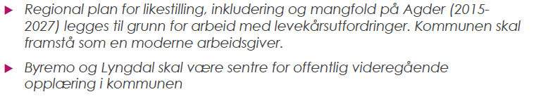 Visjoner og målsettinger