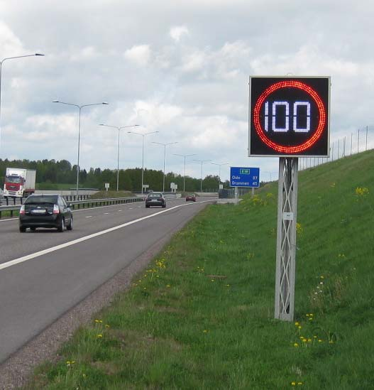 Del 2 Variable trafikkskilt 2.4 Billedpunktskilt 2.4.1 Ulike typer Billedpunktskilt kan være bygd opp av ulike teknologier: Lysende (eks.