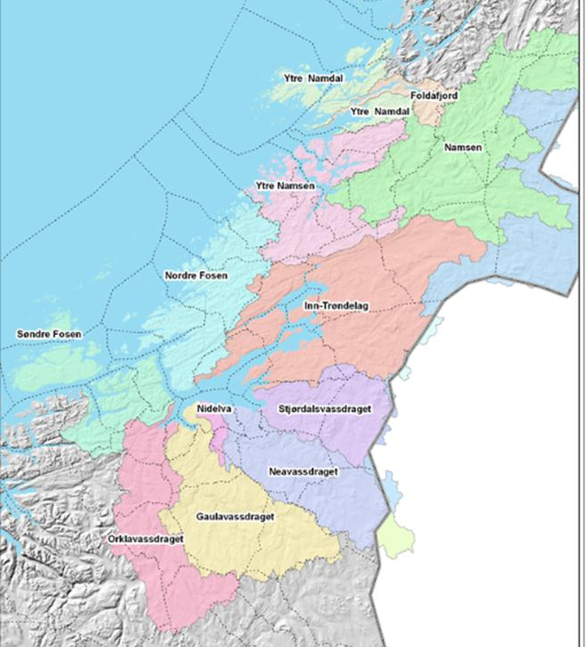 Vilkår for landbruk og avrenning i Trøndelag Jordbruksregionene