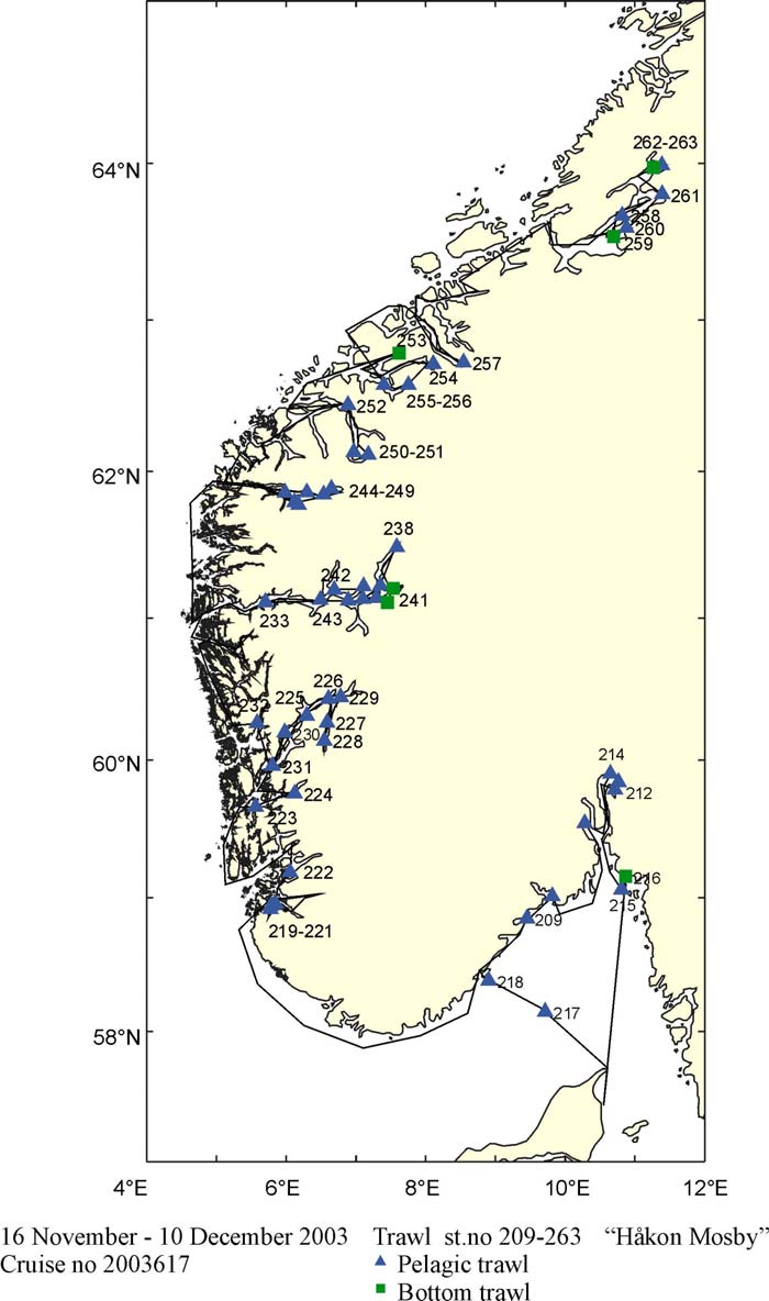 Fig. 1. F/F Håkon Mosby november desember 23.