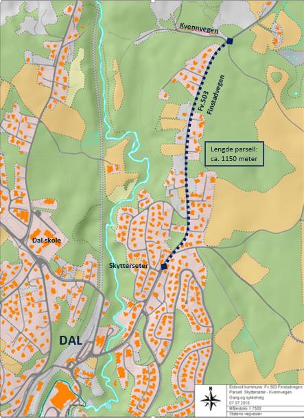 Figur 1: Kart over planområdet 1.