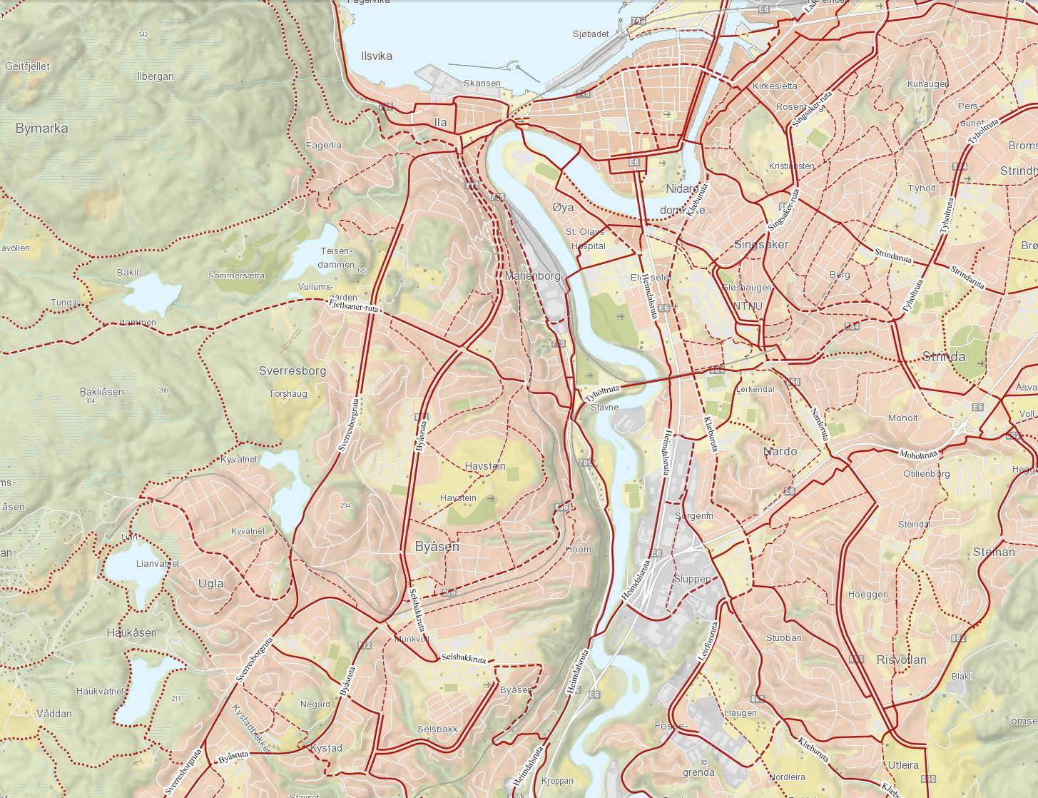 TRANSPORT SYKKELNETT TRANSPORT - BICYCLE PATHS ÅSVEIEN EGGEN ARKITEKTER AS KLIMAGASSREGNSKAP