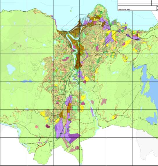 17 Arealdelen 2012-2024 Føringer: Forsterke eksisterende strukturer: Rett virksomhet på rett sted Fortetting med