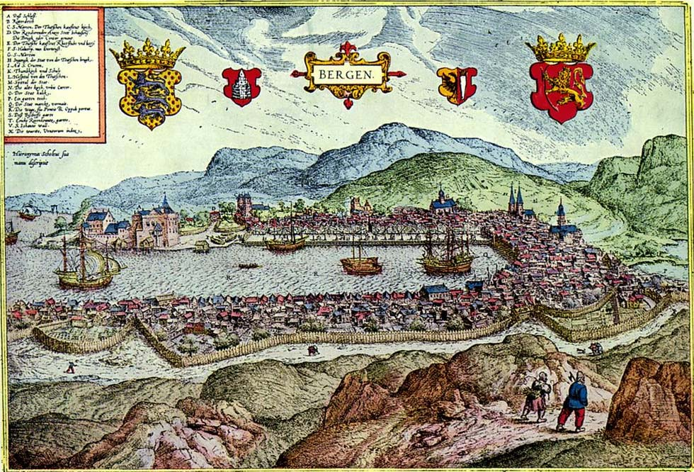 4.0 Historikk Planområdet grenser mot en del av Bergen sentrum med lang historie.