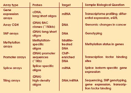 Mikromatriser trinn for trinn Array CGH tissue tissue 1. Extract RNA make cdna reference RNA tumor RNA 1. Extract DNA reference DNA tumor DNA 2. Label with fluorescent dyes 2.