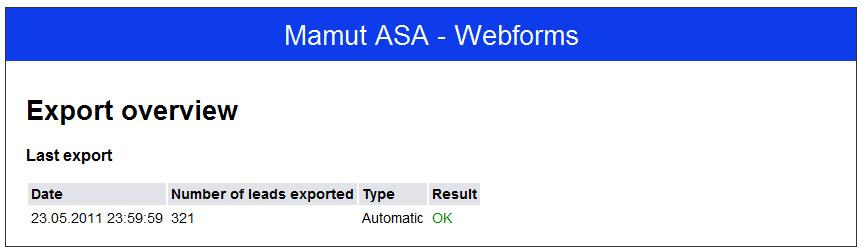 Produktdokumentasjon Mamut Webforms 26 av 48 4.