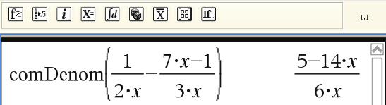 Eksempel 6 Skriv inn formelen for volumet og betingelsene for radius og høyden med PC-tastaturet. Avslutt med. Husk mellomrom på hver side av and. Svaret får du i m 3.