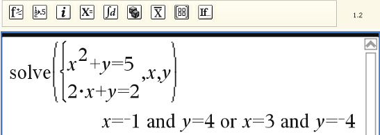I kalkulatorapplikasjonen Klikk, velg Løs. Skriv likningen 4x 2 7x 2=0 og,x til slutt i parentesen. Tast og du får svaret. Likningen har løsningen x = 0,25 eller x = 2.