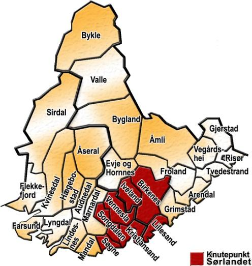 Styrets beretning Knutepunkt Sørlandet er et samarbeidsorgan mellom kommunene Birkenes, Iveland, Kristiansand, Lillesand, Songdalen, Søgne og Vennesla.