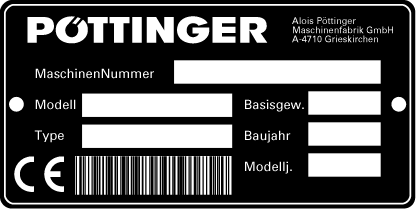 Tekniske data De viktigste delene på høyvenderen 1 = Vognstangen (Type "A") 2 = Monteringsramme stiv (type "H") 3 = Svingramme (type "") 4 = Hydro-komfort (ekstrautstyr på HIT 40) 5 = Ytre rotor 6 =