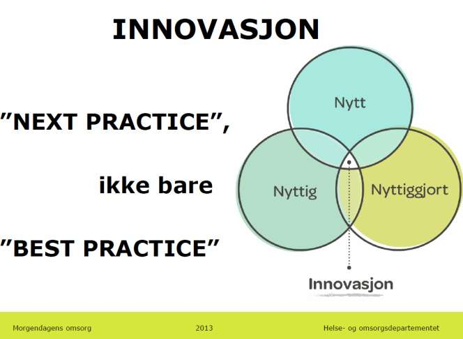 2. Innovasjon er systematisk hardt arbeid over tid for å