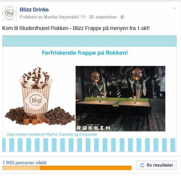 Sosiale medier Vi kommuniserer jevnlig med våre 32 000 følgere på Facebook og Instagram.